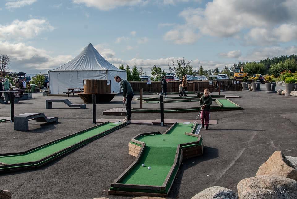Minigolfbane på tunet